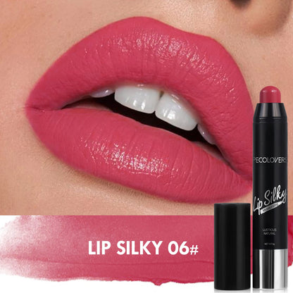 Fashionable, Bold and Beautiful DressMatte Lipstick Pencil Waterproof Long Lasting Non-Stick Cup Lip Stain Tint Cosmetic Nude Lipstick Pen Makeup Maquillage