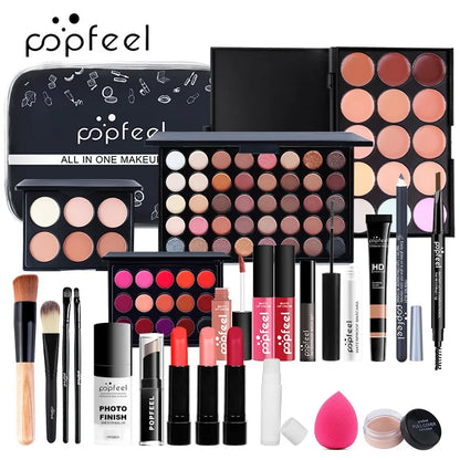 Fashionable, Bold and Beautiful DressPOPFEEL All In One Makeup Kit  for Women Full Kit Set, All in One Makeup Sets Include Eyebrow Eyeliner Eyeshadow