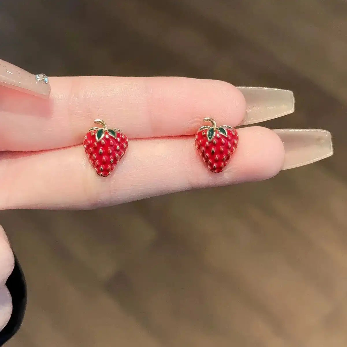 Adorable Set of Strawberry Earrings - Just The Fly Way