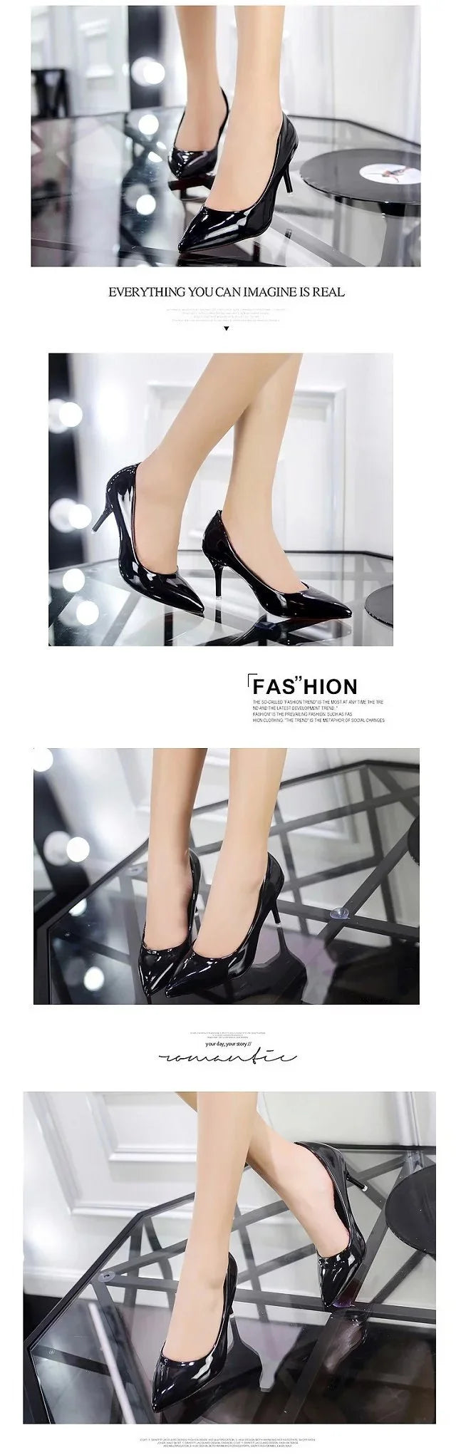 Fashionable, Bold and Beautiful DressBig Size Women's Boat Shoes Faux Suede High Heels Pointed Toe Pumps Stilettos Basic Pump for Female White Black Red Pink Blue