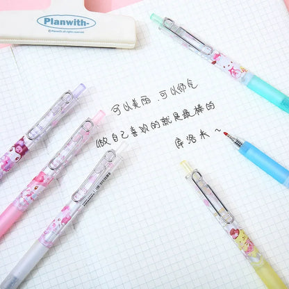 Sanrio 12pcs Mechanical Pencil Kawaii Hello Kitty Pochacco Melody Pencil-free Hb Primary School Stationery Office Supplies