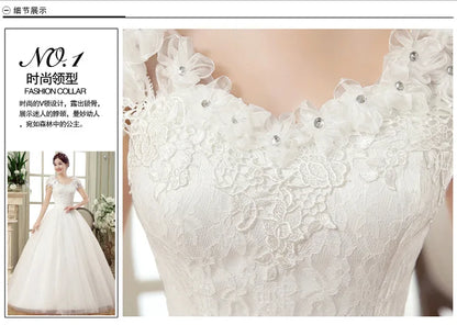 YC-X01#Lace Up Wedding Dress Prom Ball Gown Wholesale Cheap Dresses Bride Married Pregnant Wholesale Party Customize Large size