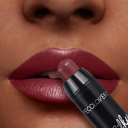 Fashionable, Bold and Beautiful DressMatte Lipstick Pencil Waterproof Long Lasting Non-Stick Cup Lip Stain Tint Cosmetic Nude Lipstick Pen Makeup Maquillage