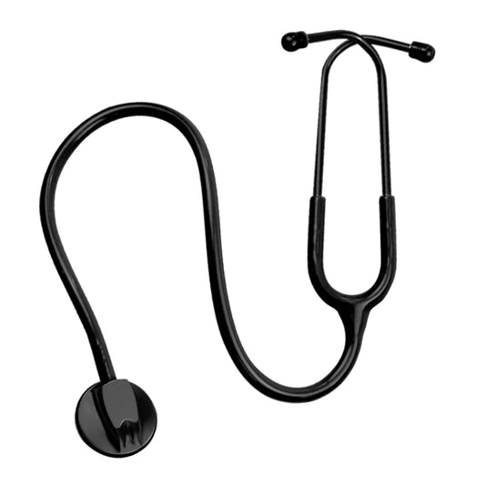 Fashionable, Bold and Beautiful DressAll Black Medical Cardiology Doctor Estetoscopio Professional Medical Heart Stethoscope Nurse Student Medical Equipment Device