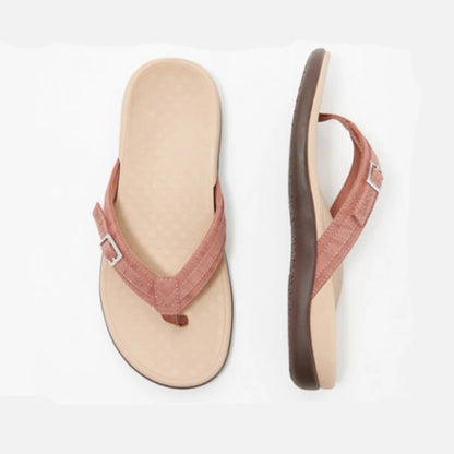 Secret Dig Women Sandals Arch Support Flip Flops for Plantar Fasciitis Comfort Summer Sandals Flat Bottomed Casual Flip Flops - Just The Fly Way