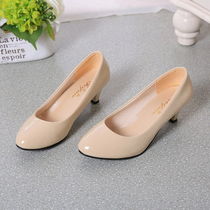 Fashionable, Bold and Beautiful DressWomen Pumps Nude Shallow Mouth Women Shoes New Fashion Office Work Wedding Party Shoes Ladies Low Heel Shoes Summer Heels Woeman