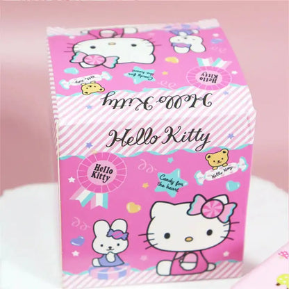 Sanrio Hello Kitty Desktop Storage Box Double Drawer Jewelry Storage Box Cartoon Kitty Cat Mini Sundries Finishing Boxes Gift