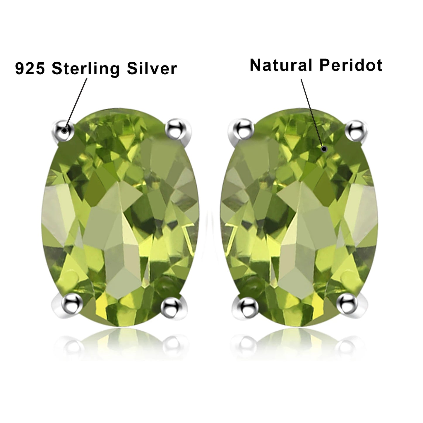 Fashionable, Bold and Beautiful DressJewelryPalace Rose Gold Yellow Gold Plated Oval Natural Amethyst Citrine Garnet Topaz Peridot 925 Sterling Silver Earrings Woman - Just The Fly Way