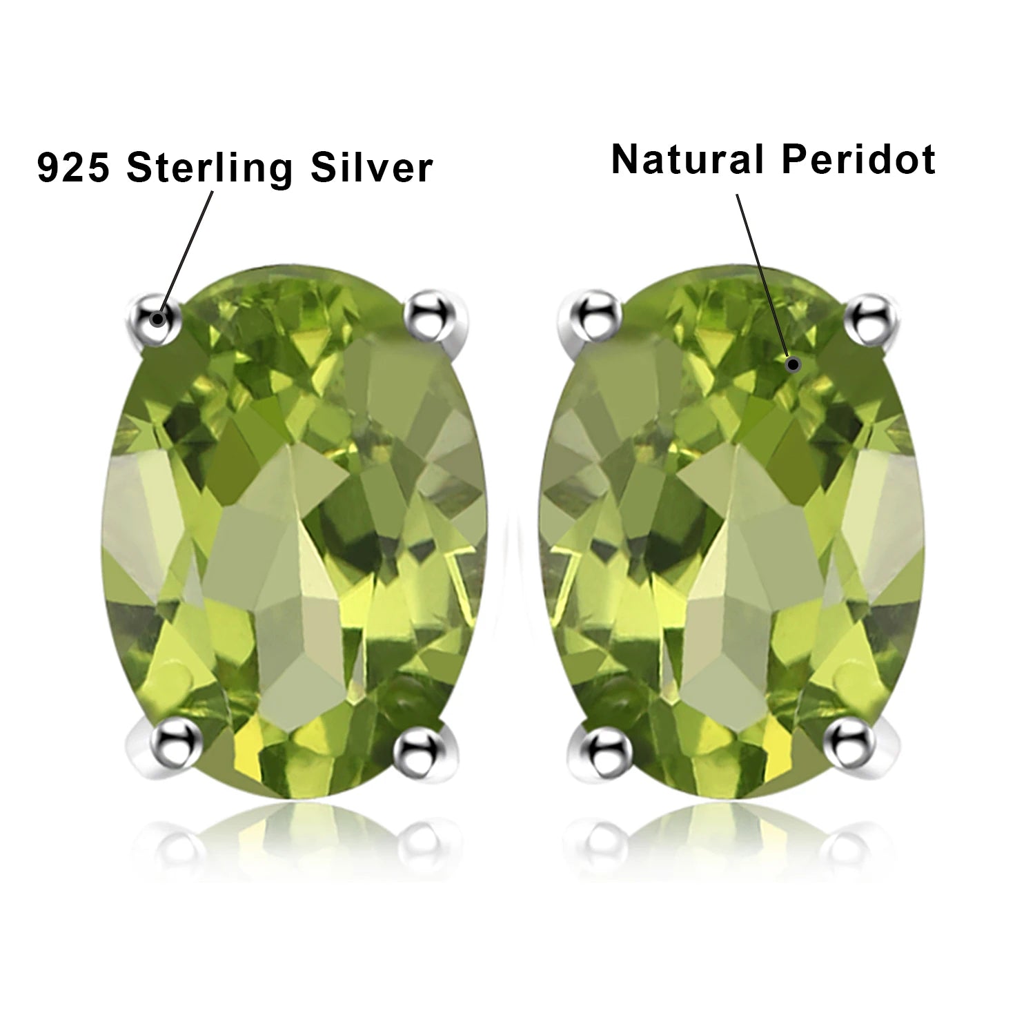 Fashionable, Bold and Beautiful DressJewelryPalace Rose Gold Yellow Gold Plated Oval Natural Amethyst Citrine Garnet Topaz Peridot 925 Sterling Silver Earrings Woman - Just The Fly Way