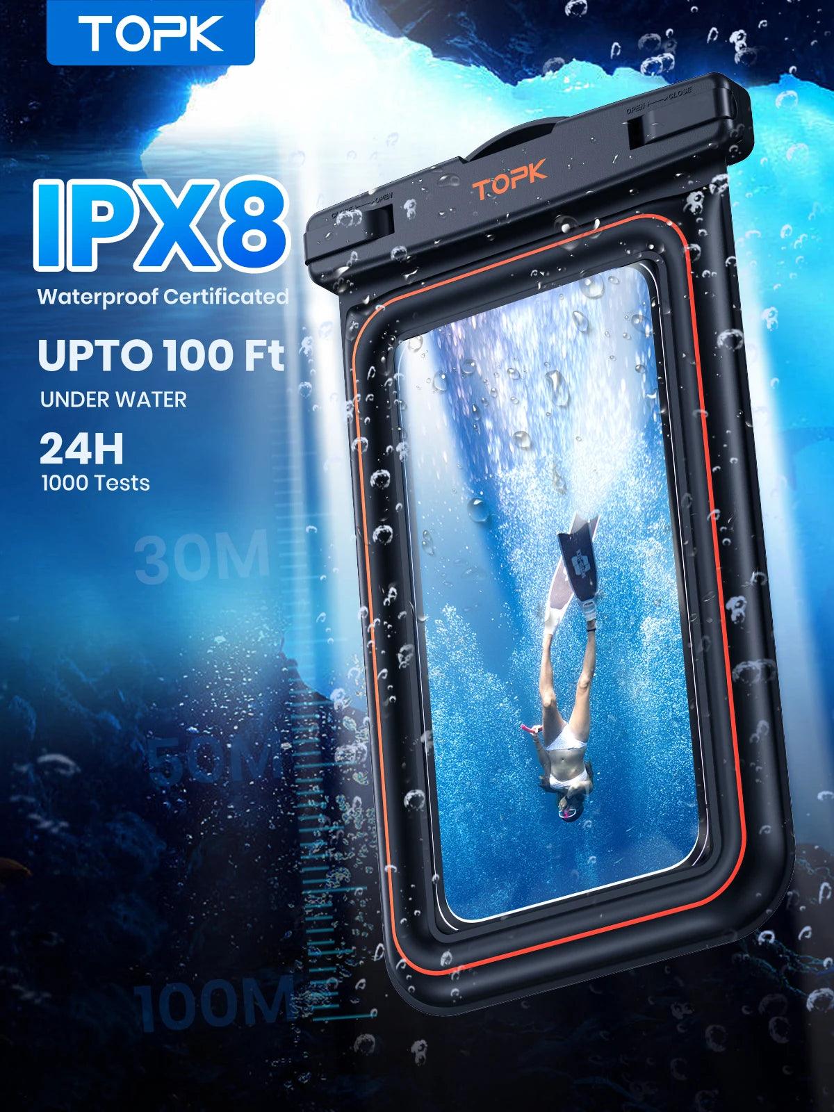 Waterproof Dry Bag / Phone Pouch IPX8 - Just The Fly Way