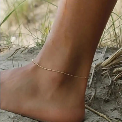 Adjustable Red Cherry Charm Anklet for Women – Silver Chain Ankle Bracelet, Jewelry Gift - Just The Fly Way