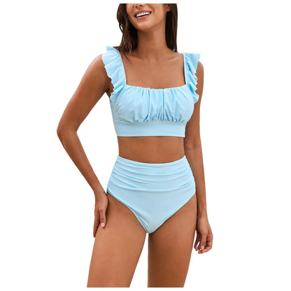 Fashionable, Bold and Beautiful DressSexy Push Up Swimwear Fashion Two Piece Swimsuit For Women High Waisted Bikini Sets For Girls Swimming Shorts And Top Bathing