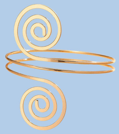 Fashion Gold Geometric Arm Chain Bracelet - Just The Fly Way