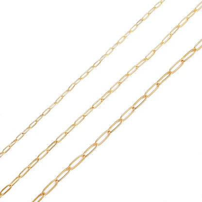 Shine On 18K Gold Plated Paperclip Chain for DIY Jewelry Lovers - Perfect for Necklaces & Bracelets - Just The Fly Way