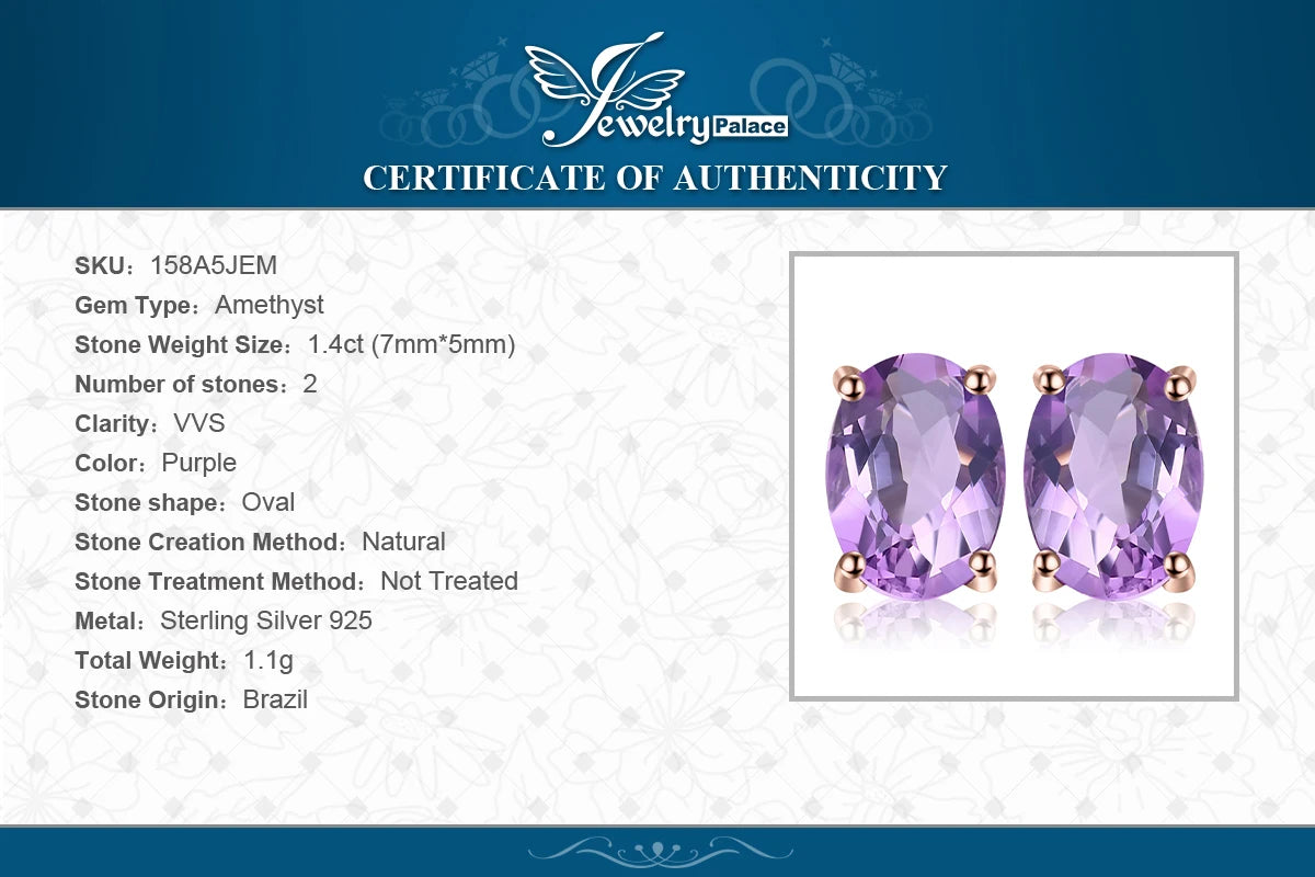 Fashionable, Bold and Beautiful DressJewelryPalace Rose Gold Yellow Gold Plated Oval Natural Amethyst Citrine Garnet Topaz Peridot 925 Sterling Silver Earrings Woman - Just The Fly Way