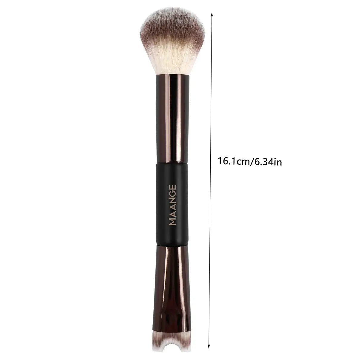 Fashionable, Bold and Beautiful DressMAANGE Nose Contour U-Shaped Makeup Brush for Sculpting And Defining Double Head Foundation Highlighter Brush Nose Shadow Brush
