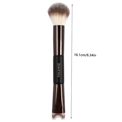 Fashionable, Bold and Beautiful DressMAANGE Nose Contour U-Shaped Makeup Brush for Sculpting And Defining Double Head Foundation Highlighter Brush Nose Shadow Brush