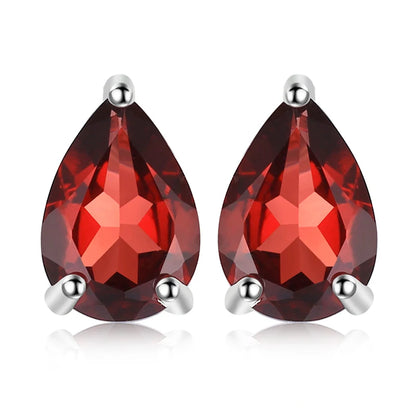 Fashionable, Bold and Beautiful DressJewelryPalace Rose Gold Yellow Gold Plated Oval Natural Amethyst Citrine Garnet Topaz Peridot 925 Sterling Silver Earrings Woman - Just The Fly Way