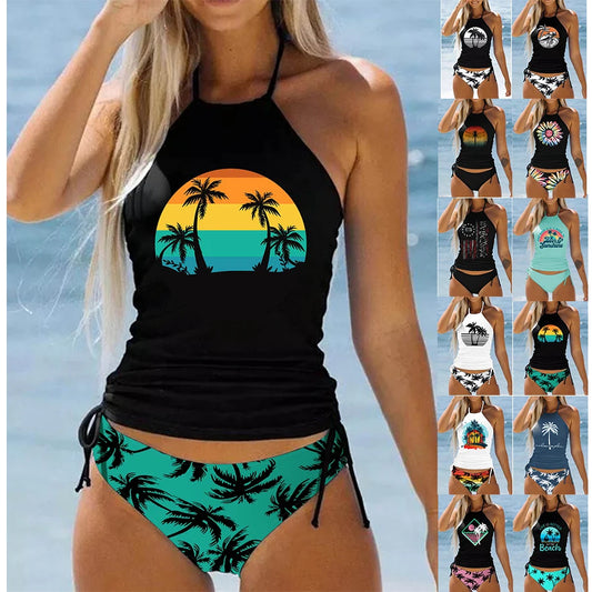 New Ladies Summer Two Piece Swimwear Bikini Set Sizes S-6XL