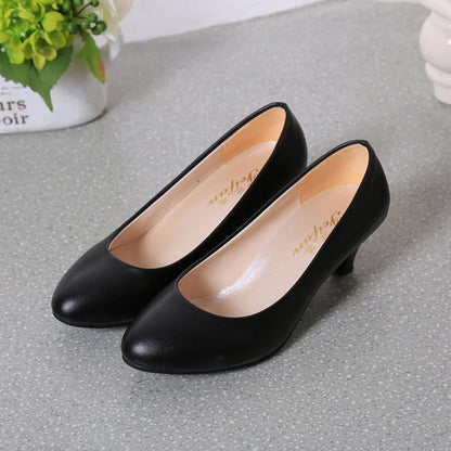 Fashionable, Bold and Beautiful DressWomen Pumps Nude Shallow Mouth Women Shoes New Fashion Office Work Wedding Party Shoes Ladies Low Heel Shoes Summer Heels Woeman