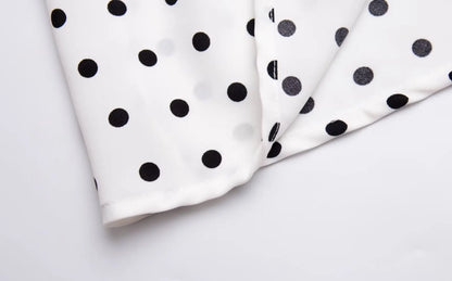 Bold and Sassy Retro Polka Dot Halter Maxi Dress - Just The Fly Way