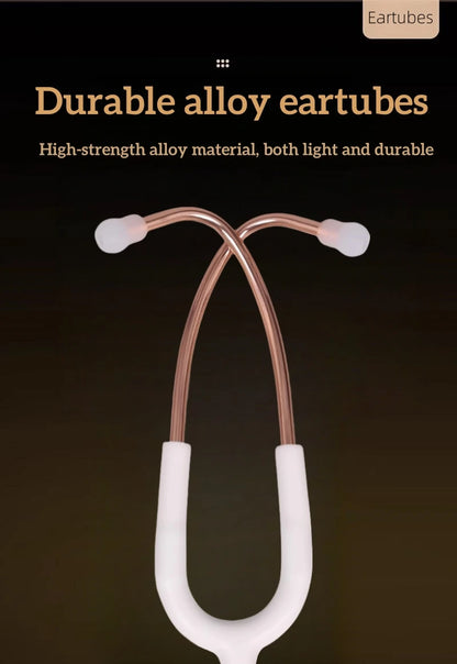 Fashionable, Bold and Beautiful DressMedical Double Sided Stethoscope Professional Portable Cardiology Stethoscope Medical Equipment Nurse Doctor Stethoscope