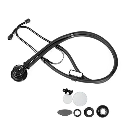 Fashionable, Bold and Beautiful DressClassic Black Doctor Cardiology Professional Estetoscopio Dual Head Nurse Cute Stethoscope Medical Equipment Health Devices