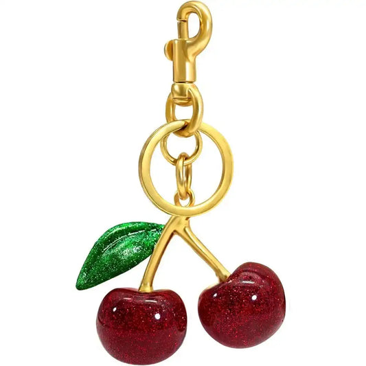 Cherry Keychain for Women Apple Strawberry Bag Charm Key Chain Accessories Gifts for Birthday Christmas - Just The Fly Way