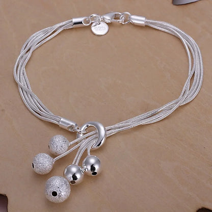 Shine On Sterling Silver Chain Bracelet for Men & Women - Perfect for Parties, Gifts & Weddings - Just The Fly Way