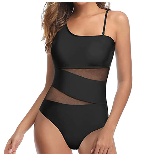 Stylish Women's Two-Piece Swimsuit: New Solid Color Bikini with Hollow Design and European High-Waisted Bottoms - Just The Fly Way