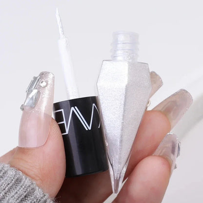 Fashionable, Bold and Beautiful DressDiamond Shiny Eye Liners Eyeshadow Waterproof Silver Rose Gold Color Glitter Sequins Eyeliner Eye Shadow Makeup Beauty Cosmetics
