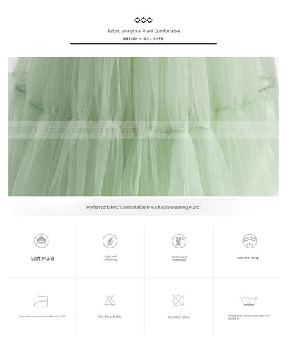 Green Tube Top Mori Style Evening Dress Female Classy Light Luxury Minority Host Birthday Adult Ceremony Princess Dress Light Wedding Dress
