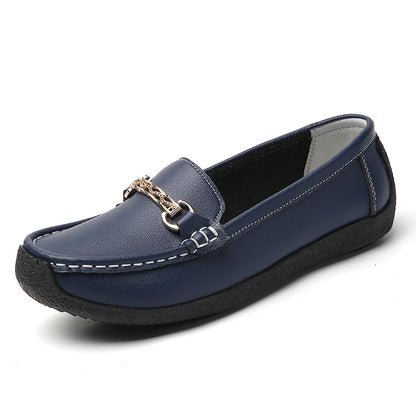 Fashionable, Bold and Beautiful DressWoman Shoes Leather Casual Shoes With Low Heels Loafers Women's Flats 2025 New Zapatos De Mujer Elegant Heel Footwear Women