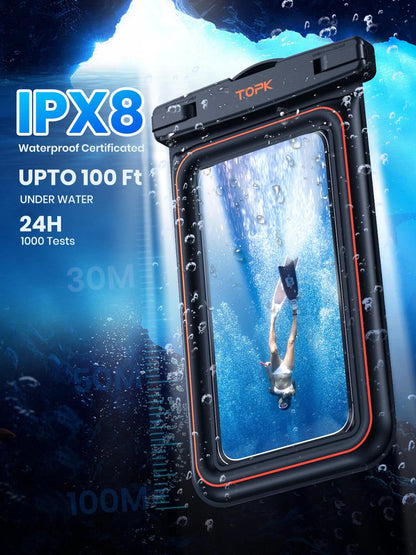 Waterproof Dry Bag / Phone Pouch IPX8 - Just The Fly Way