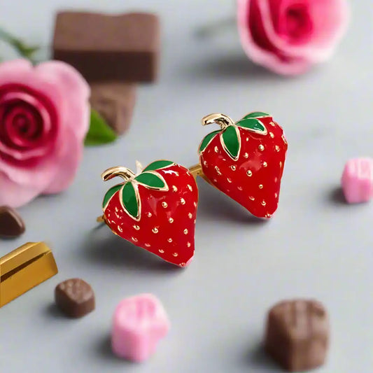 Adorable Set of Strawberry Earrings - Just The Fly Way