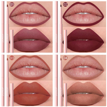 Fashionable, Bold and Beautiful Dress6pcs Lip Liner Pen Set Long-Lasting, Waterproof Sweatproof, Easy Coloring Non-fading Color Rendering Lip Gloss Set Beauty Makeup