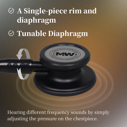 Fashionable, Bold and Beautiful DressMedical Double Sided Stethoscope Professional Portable Cardiology Stethoscope Medical Equipment Nurse Doctor Stethoscope