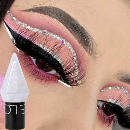 Fashionable, Bold and Beautiful DressDiamond Shiny Eye Liners Eyeshadow Waterproof Silver Rose Gold Color Glitter Sequins Eyeliner Eye Shadow Makeup Beauty Cosmetics