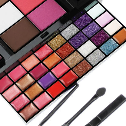 Fashionable, Bold and Beautiful Dress40/74/78 Colors Glitter Eyeshadow Palette Matte Waterproof Long Lasting Pressed Powder Cosmetics Kit  Fashion Women MakeUp Tools