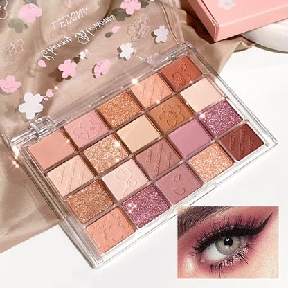 Fashionable, Bold and Beautiful Dress20-Color Eyeshadow Palette – Shimmer & Matte, Highly Pigmented, Blendable & Long-Lasting