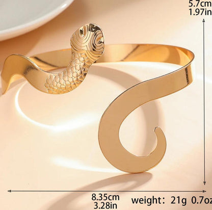 Fashion Gold Geometric Arm Chain Bracelet - Just The Fly Way