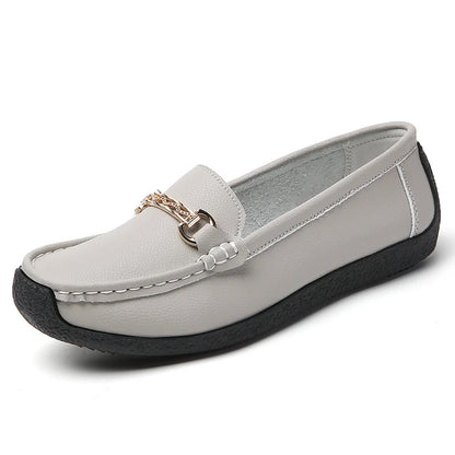 Fashionable, Bold and Beautiful DressWoman Shoes Leather Casual Shoes With Low Heels Loafers Women's Flats 2025 New Zapatos De Mujer Elegant Heel Footwear Women