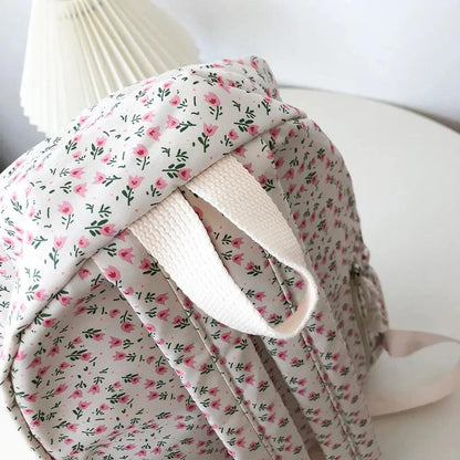 Floral White School Bags - Just The Fly Way