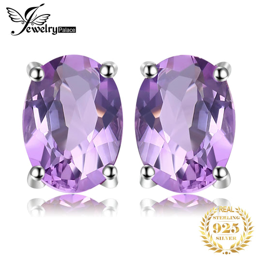 Fashionable, Bold and Beautiful DressJewelryPalace Rose Gold Yellow Gold Plated Oval Natural Amethyst Citrine Garnet Topaz Peridot 925 Sterling Silver Earrings Woman - Just The Fly Way
