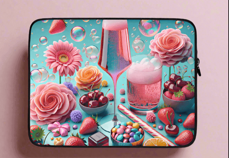 Playfully Sweet Laptop Sleeve - Stylish Protection for Your Tech - Just The Fly Way