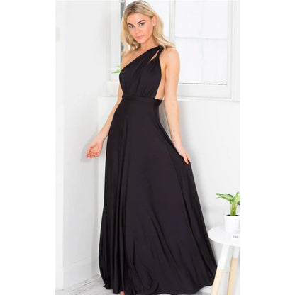Fashionable, Bold and Beautiful DressWomen's Fashion V-neck Sleeveless Ankle-Length Slim Fit Bohemian Style Summer Maxi Dress