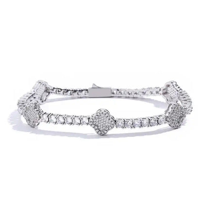 Shine On 18K Gold Plated CZ Diamond Tennis Necklace or Bracelet - Perfect for Glamorous Moments - Just The Fly Way