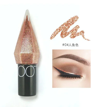 Fashionable, Bold and Beautiful DressDiamond Shiny Eye Liners Eyeshadow Waterproof Silver Rose Gold Color Glitter Sequins Eyeliner Eye Shadow Makeup Beauty Cosmetics