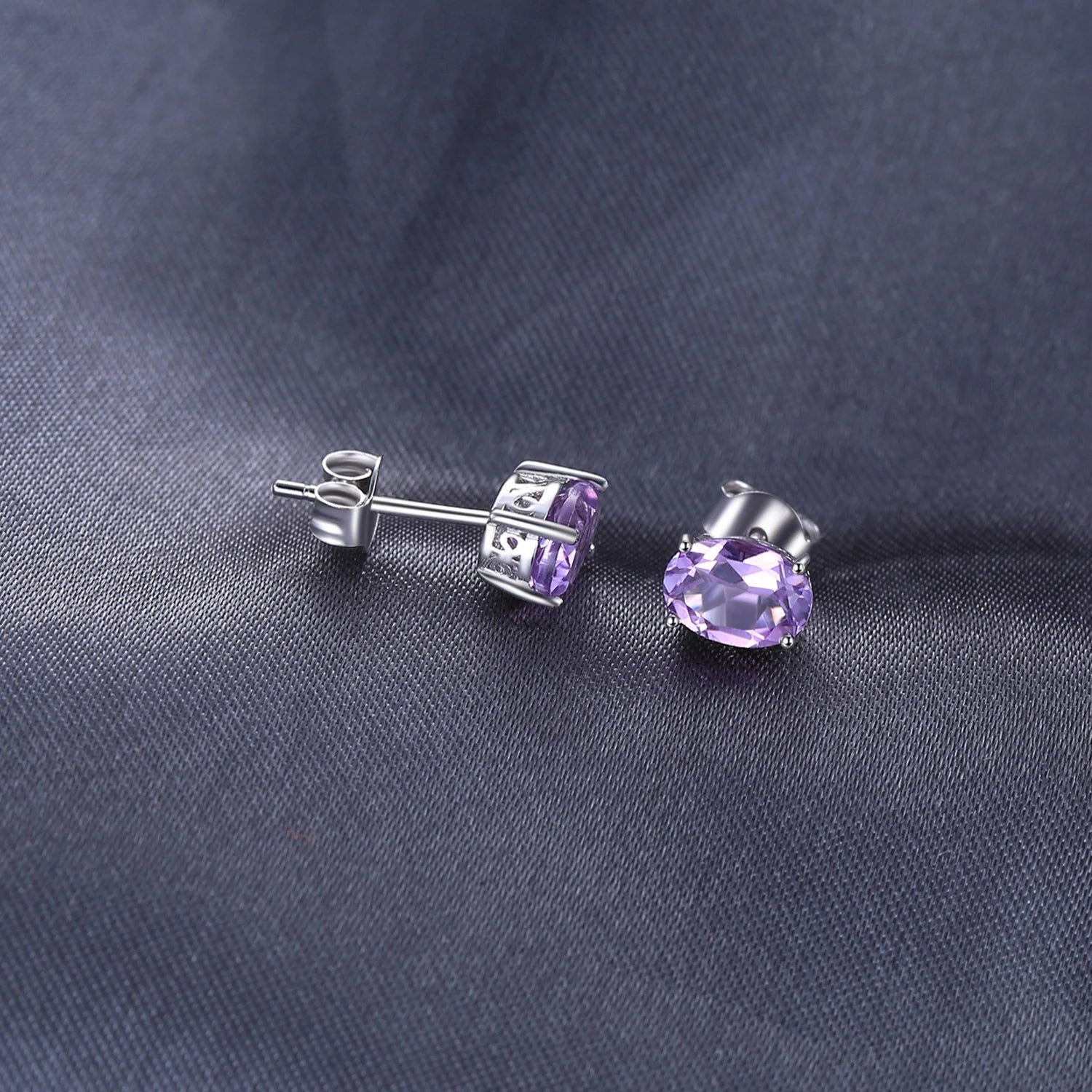 Fashionable, Bold and Beautiful DressJewelryPalace Rose Gold Yellow Gold Plated Oval Natural Amethyst Citrine Garnet Topaz Peridot 925 Sterling Silver Earrings Woman - Just The Fly Way