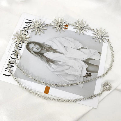 Metal Vintage High Waist Chain Belt for Women - Just The Fly Way
